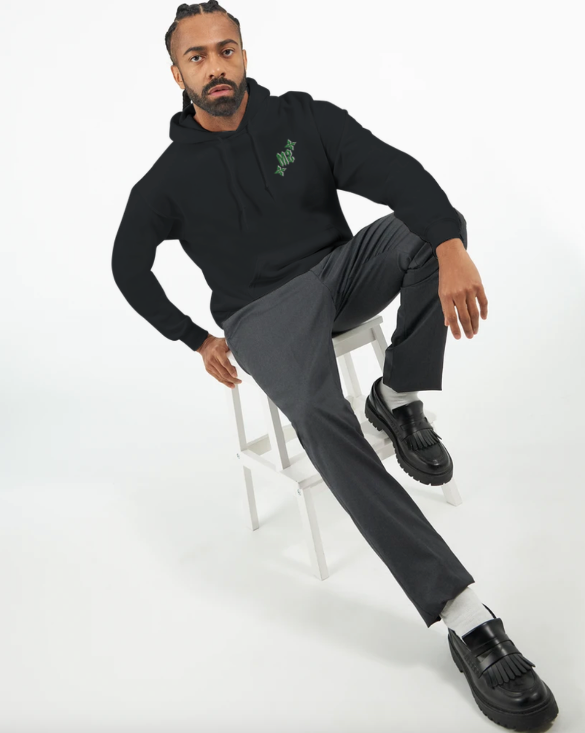 M2 Hoodie - Black/Green